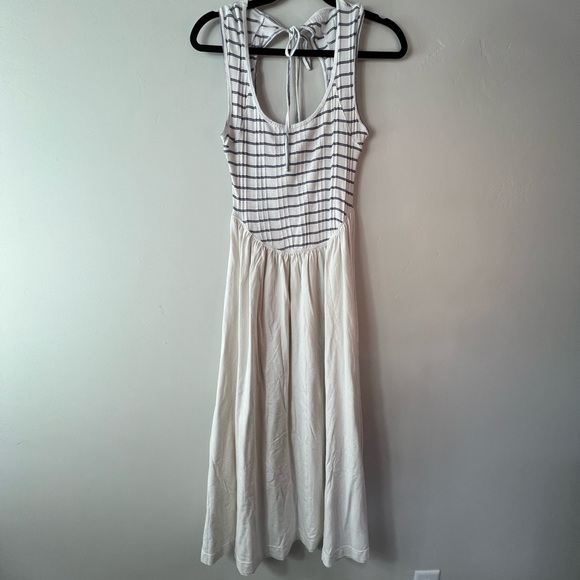 Free People White and Black Striped Midi Dress - Picture 3 of 6